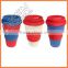 2016 To be healthy bamboo coffee cups and mugs with silicone lid and band