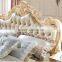 Luxury European Baroque Bed Hand Carved Wooden Bedroom Set Romantic Home Furniture