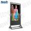 55' indoor marketing advertising lcd double side touch screen popular in brand chains shop