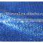 Polyester shiny blue sequin upholstery fabric Tulle Fabric for summer