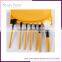 Multi color 7pcs brush makeup with private lable your logo
