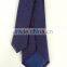Men's blue/red/navy 100% silk tie with mini dot flower and grid lines design