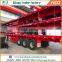 high quality customized container semi-trailer 20ft 40ft double axle flatbed trailer