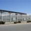 Large greenhouse with sunlight board covering