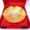 Gold and silver plated brass bowl for home decoration wedding gift