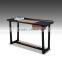 Modern Simple Hot Wood Kids Study Table With Drawer Black Color Book Room Office Table