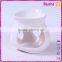 heart shape white ceramic essential oil burner for craft