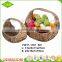 Wholesale large empty wedding gift fruit basket decoration wicker basket