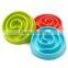wholesale plastic slow feed dog food bowl