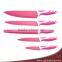 High Quality Non Stick Coating Blade Knife Set with Spot Pattern Block