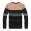 high quality wool crew neck color combination men sweater