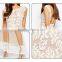 Latest Long Sleeve Maxi Party Wear Dresses Long Umbrella Nude Frog Dress for Girls