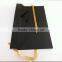 Dark Black Ribbon Tie Flat Packagings Box For Women Bra ,Flat Box With Gold Logo