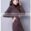 2016 customized manufacture fashionable Wholesale women plain color dress long-sleeve spring autumn ladies knitted skinny dress