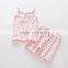 OEM ODM Good Quality Baby Clothing Sets Wave Bottom Vest With Shorts Twinset