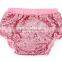 High quality 100%cotton bloomers with big bow for toddler girls