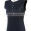 Tailored Cut Ladies Competition Polo Shirt Blank Turtle Neck Sleeveless Horse Riding Polo Shirt Equestrian Wear