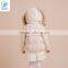 2017 Latest Design Girls Winter Jacket With Fur Hood Kids Clothes Padding With Cotton