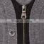 Long Sleeve Grey Button Down Cardigan Sweater For Men