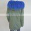 Myfur Customized Lamb Fur Hooded and Lined Winter Parka Jackets for Adults