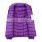 W1077 unisex stand collar ultralight down jacket