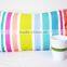 China Wholesale Home Decor Rainbow Striped Pillow Cover