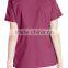 women's scrub top with adjustable buckle at waist nurse scrub suits
