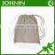 Cost Effective Brushed Fabric Plain Drawstring Cotton Bag
