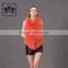 European Style Orange Fox Fur Jacket for Women