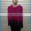 Wholesale new design fashion women two-tone knitted poncho