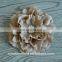 4.5Inch DIY Accessories Large Satin Flowers With Shiny Gem Center Flat Back