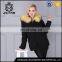 Wholesale winter fur coat with fur collar and lining for women and men