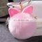 Cute Rabbit Ear Hair Ball Ornaments Fashion Fur Bag Pendant Plush Keychain
