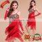 BestDance New Style Latin Salsa Tango Ballroom Dance Dress Tassel Sequins Latin Dance Skirts