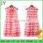 Wholesales products Young Girl Dress Polo Neckline Contemporary Floral Dress