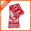 Acrylic custom knit soccer scarf
