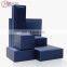 Elegant Blue Custom Square Diamond Open Fashion Jewelry Box