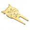 engraved cowl shape golf ball fork