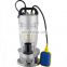 220v 50hz 1 hp motor clean water submersible pump with float