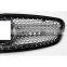 High Quality Black Diamond Star Style ABS Front Middle Grille For Mercedes W205 C180 C200 C220 C250 C300 2014-2018