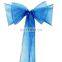 assorted color cheap organza chair sash for wedding and events supplies party decoration