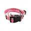 factory supplies low MOQ  printed soft padded anti choke adjustable and patterns customization dog collar