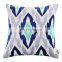 Woven Textured  Cozy Modern Concise Soft Navy Blue Square Totem cushion