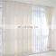 Wholesale cheap decoration clear polyester long shade white sheer curtain fabric for hotel living room and office