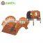 outdoor Spider man shape toys playground playsets Wooden climbing wall