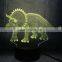 Triceratops 3D LED Lamp dinosaur fans gifts movie Figure Light Colorful Decorative Night Light Kid Christmas Boy teenager Gift