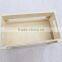 Custom made natural color solid pine wooden crates