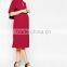 Newly OEM design red women summer maternity evening gown dress wear manufacturer