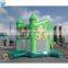 Factory Inflatable PVC Tarpaulin 7X4X4m Green Tinkerbell Playzone Jumpoline Bouncer House for Kids