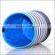 (566) Decorative Home Balcony Round Nursery Bag Simple Design Strips Planter Pot                        
                                                Quality Choice